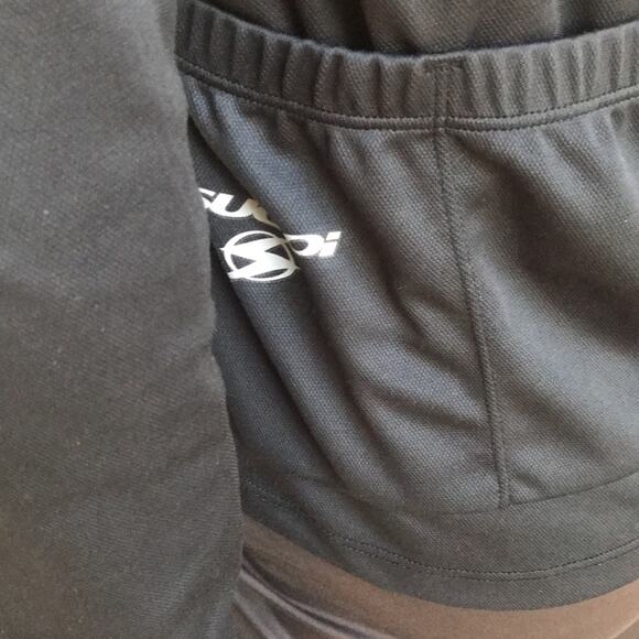 Sugoi 1/2 Zip Floral Cycling Black Jacket with Pockets Women's Size Medium - Picture 5 of 7